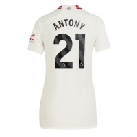 Camisa de Futebol Manchester United Antony #21 Equipamento Alternativo Mulheres 2023-24 Manga Curta